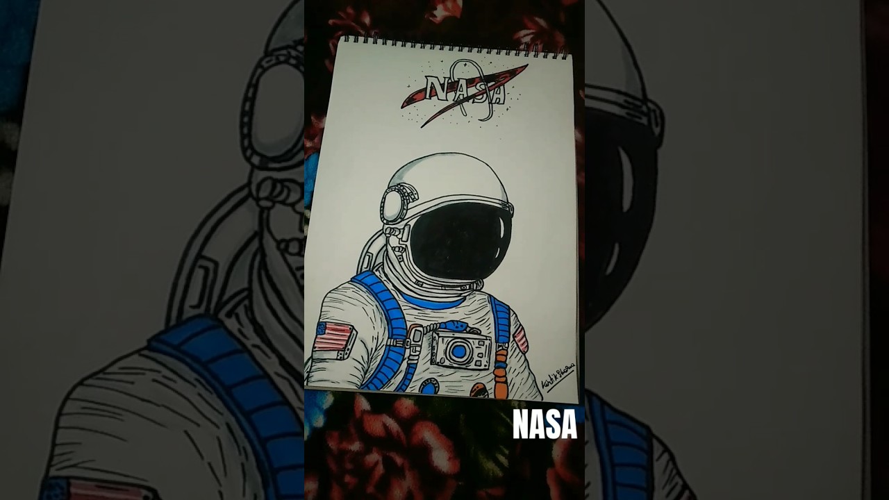ASTRONOTE DRAWING NASA SPACE 🙏🏻💥💯🙏❤️ #short #space  #astronote #art