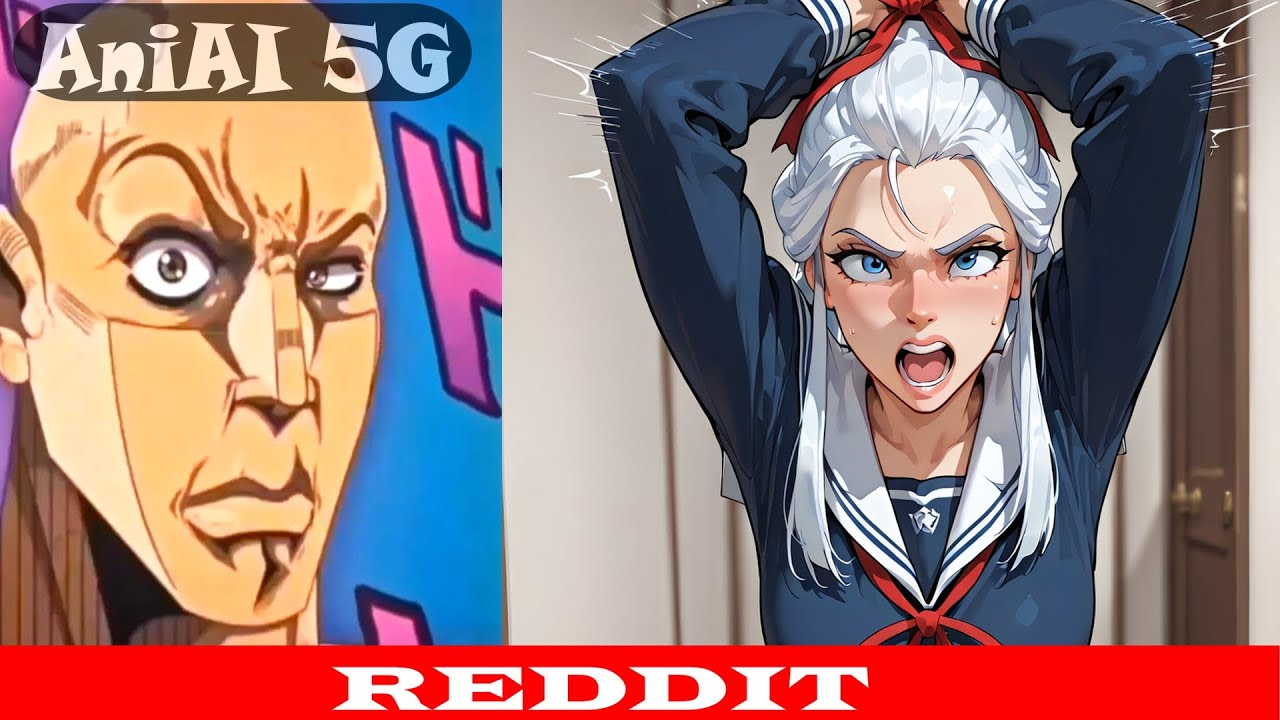 Alya-san Anime vs Reddit (The rock reaction meme) Anime vs AI arts
