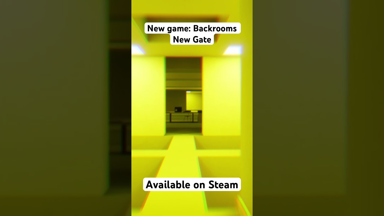 New game: Backrooms New Gate. Indie horror available on Steam.