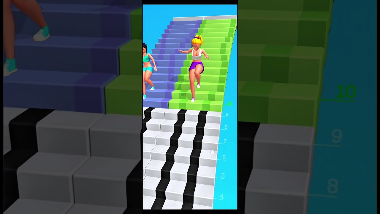 Girl downstairs game amezing for fun #shortvideo#trending#sprunki