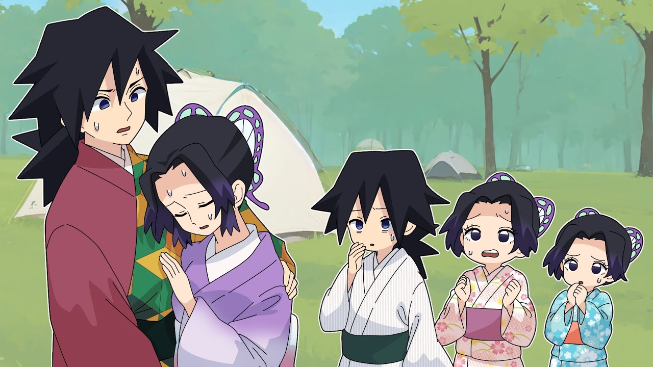 【鬼滅の刃】妊娠中のしのぶママにまさかの事態・・・はじめてのキャンプで楽しいはずの旅行が・・・