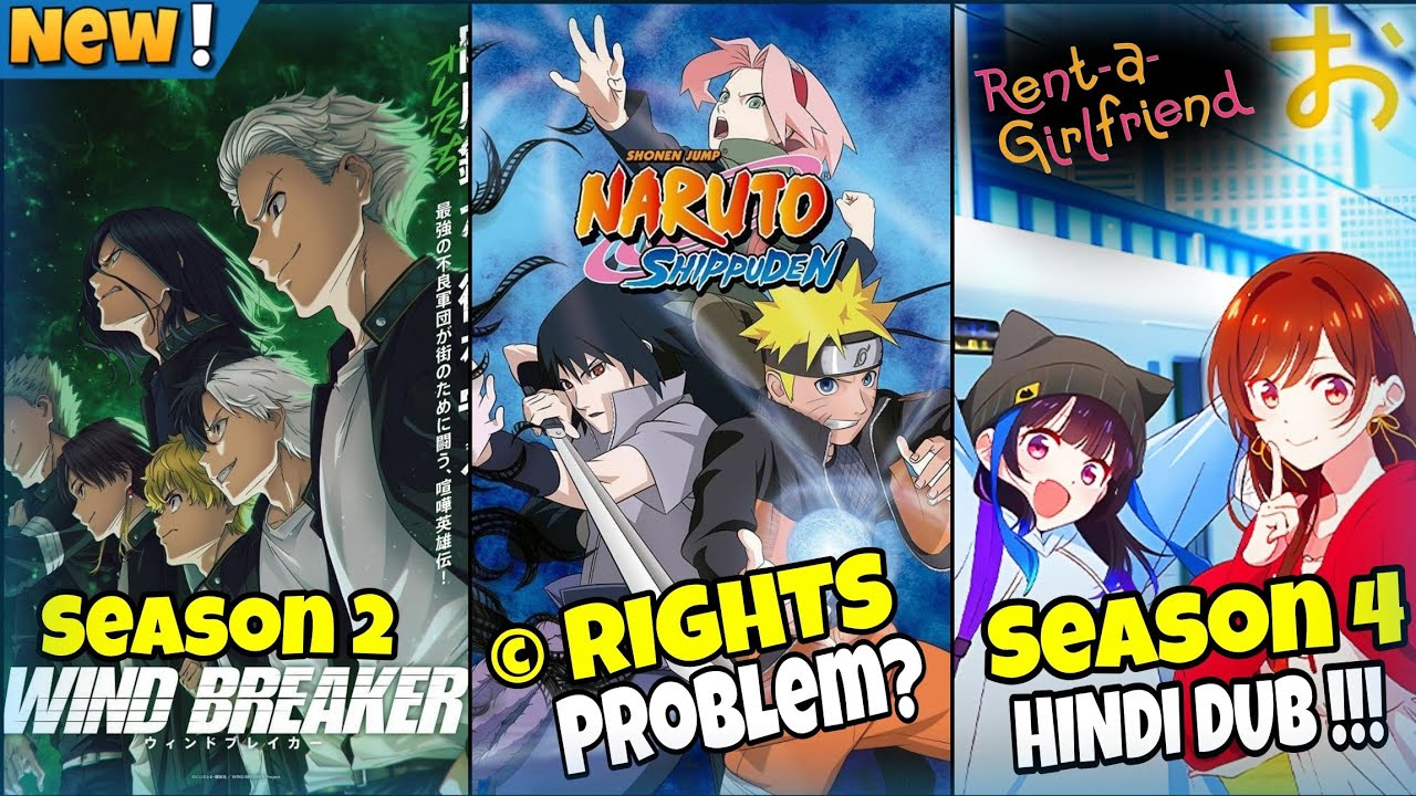 Naruto Shippuden Coming Soon on Sony yay |Wind breaker Season 2 Hindi Dub Release Date |