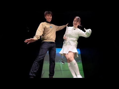 つま先上がりの傾斜からのスウィングに「オーイ! とんぼ」の声優・はやしりかが挑戦！ ダフらず打つためのポイントとは？【はやしをコースに連れてって！ #10】