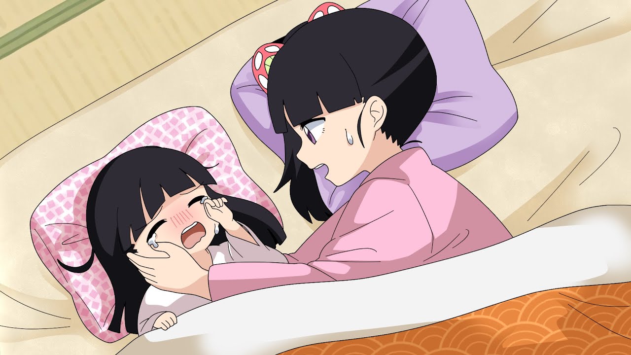 【鬼滅の刃】泣き止まない長女のスミレと朝6時から散歩へ。眠たいカナヲママとスミレの朝のルーティン