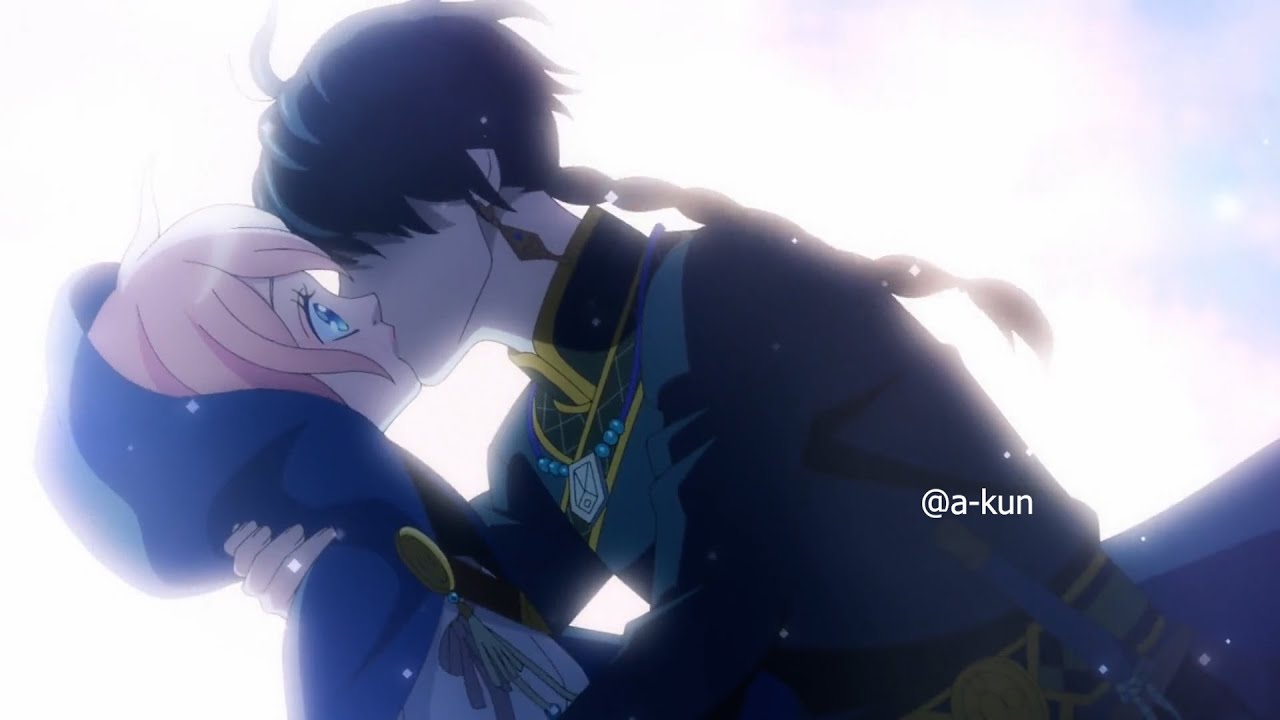 Nina x Azure & Sett cute romantic Kiss😘 Scene😍|| Nina the Starry Bride || Anime Kiss Scene @a-kun_​