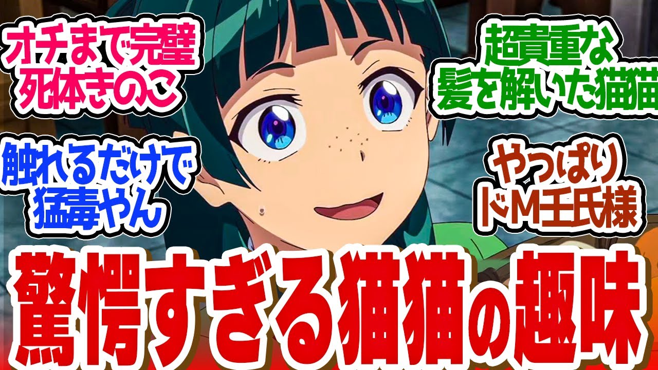 【 薬屋のひとりごと 27話 】壬氏様もドン引き！驚愕の猫猫の趣味がヤバい過ぎた！第２７話の読者の反応集【 アニメ 薬屋のひとりごと 第2期 】