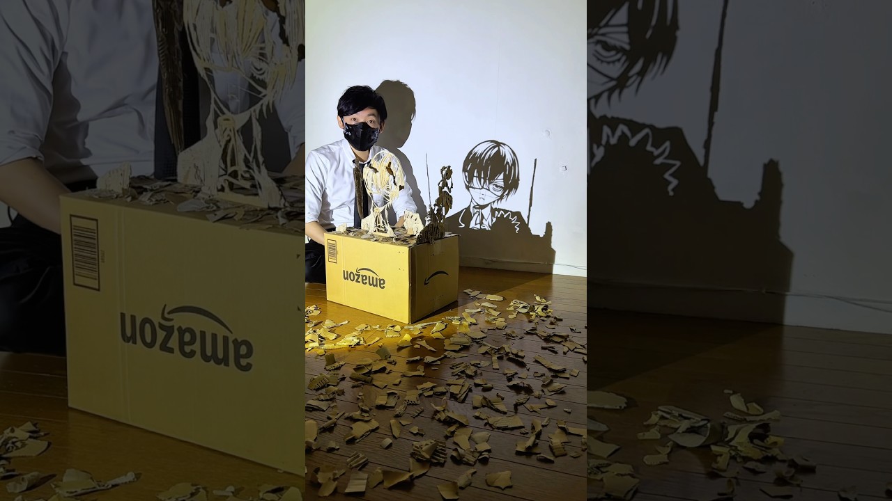 Ciel Phantomhive ✨🧛 ✨ Black Butler #shorts #blackbutler #黒執事 #anime #cardboad #craft #wakasun #suns