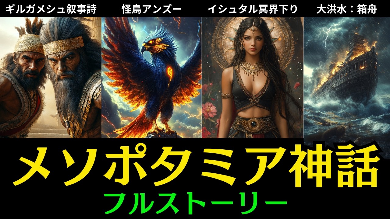 【完全保存版】世界最古メソポタミア神話のすべてがわかる全エピソード！