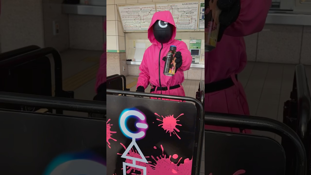 ［イカゲーム2］ソルジャーがZONeとコラボして番宣活動してた🎥🥤#イカゲーム #zone #netflix #netflixseries