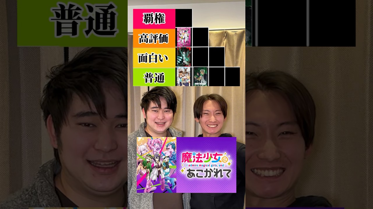【格付け】2024年アニメ（総合評価）#魔法少女にあこがれて #忘却バッテリー #ロシデレ #shorts