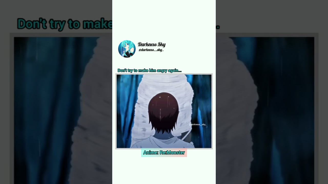 Don't try to make him angry again|Re: monster #darknessssky #animeedit #anime #manga #animelover