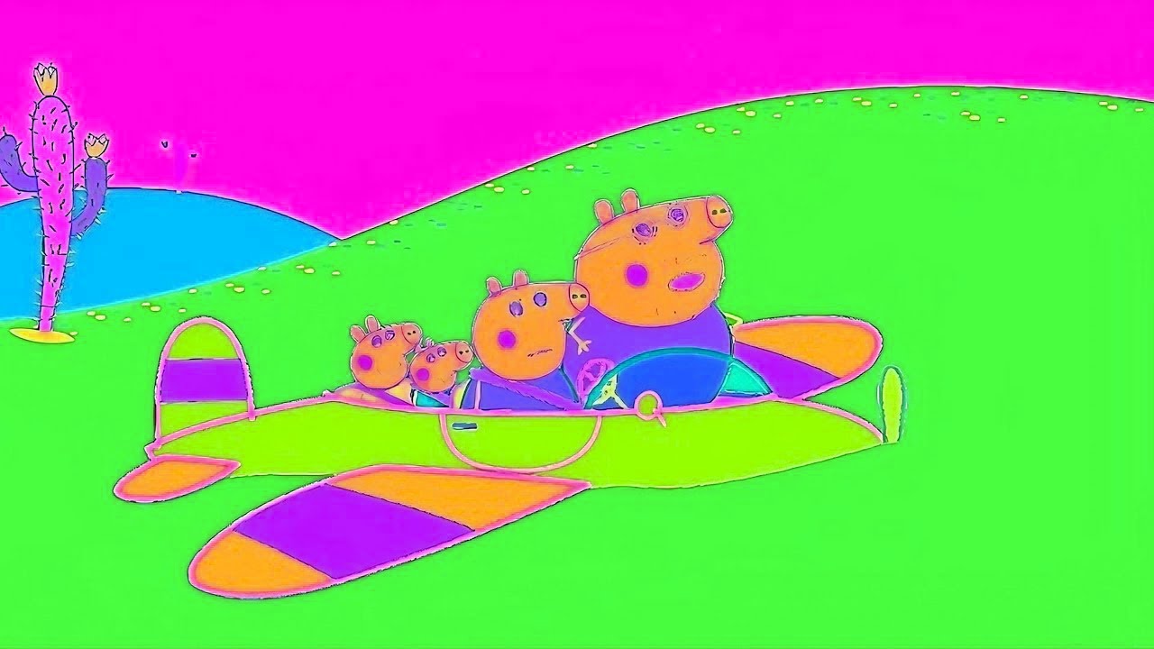 George Pig Land On The Sand Effects | Peppa Pig Video Funny Effects Compilation