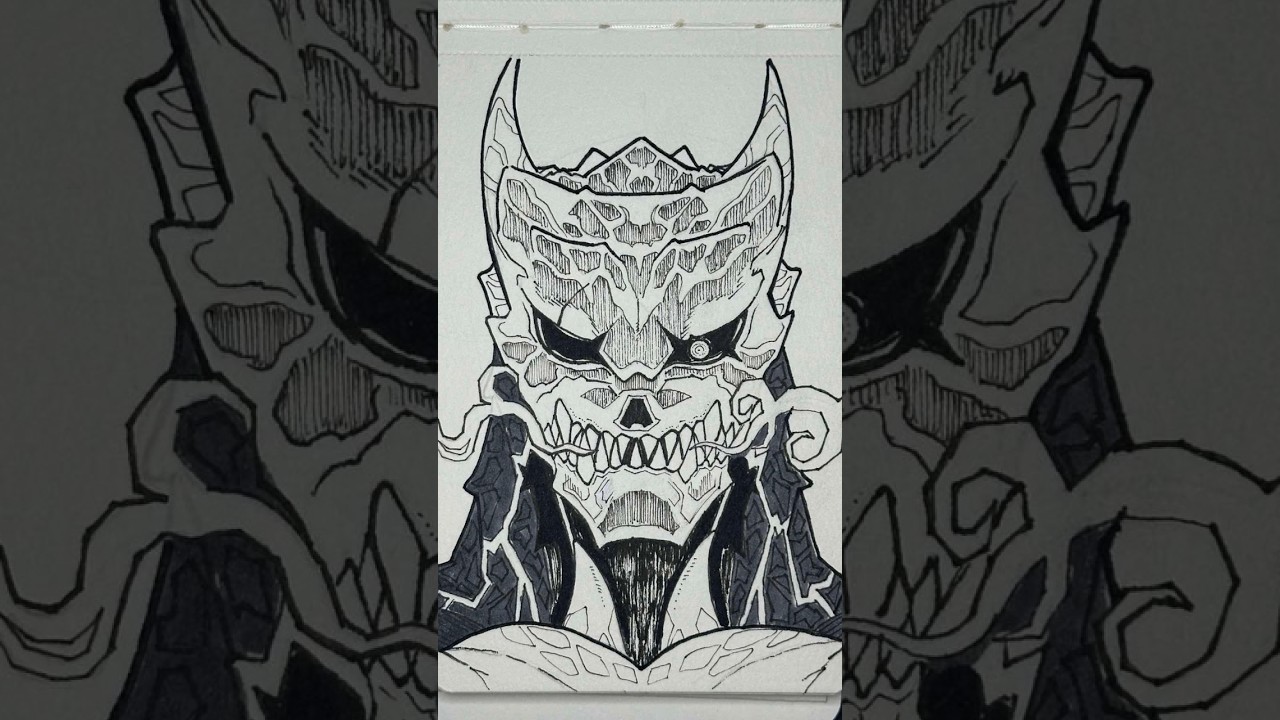 Drawing Kafka Hibiki 日比野カフカ | KAIJU NO. 8 怪獣8号 #kafka #kaiju #drawing #shorts