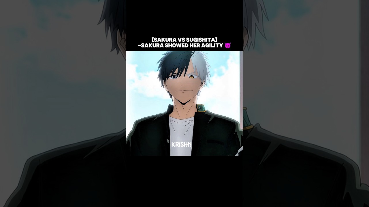 [Sakura Vs Sugishita]-Sakura Showed His Agility 😈 #sakura  #hajime #windbreaker #anime #amv #shorts