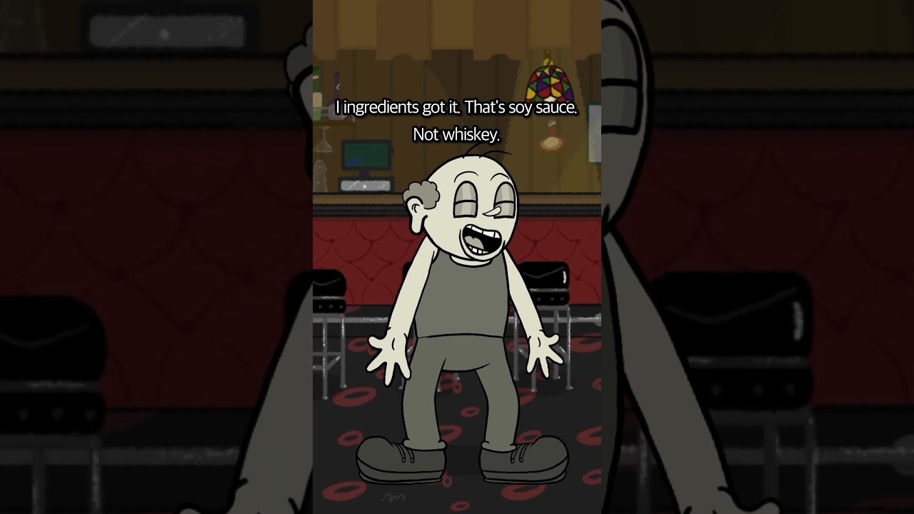 Is this a bartender?😩#anime #ben #funny #animation #cartoon #comedy #bartender #fall #shorts