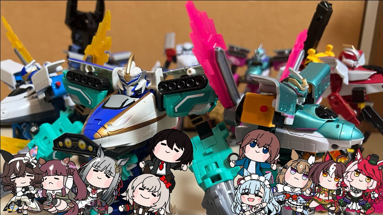 【ウマ娘たぬき】 新幹線変形ロボ タヌカリオンCW シンカリオンE7かがやき登場！ ウマ娘たぬき シンカリオン