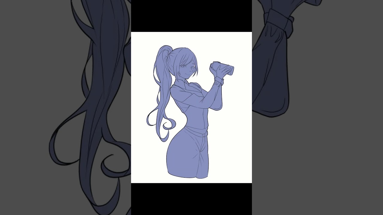 Daily Practice 03 #anime #illustration  #shorts