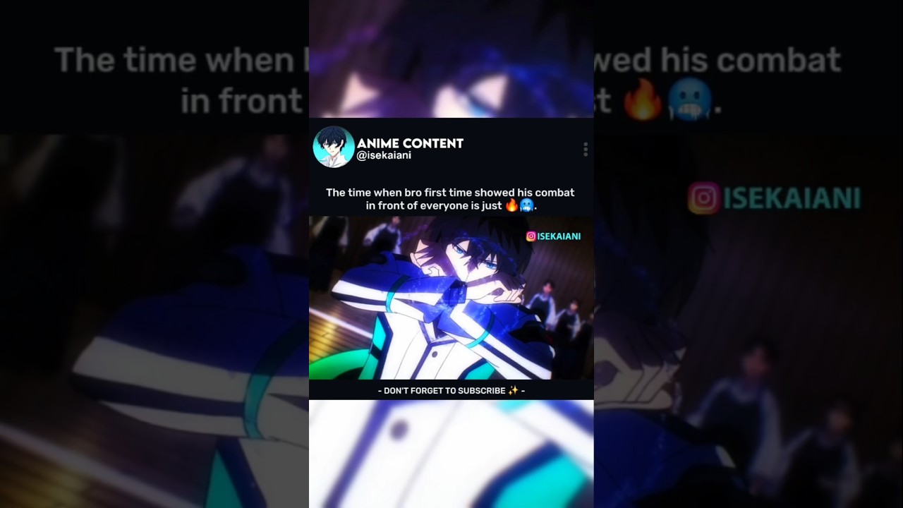 「The Time When Bro's shows his true powers to everyone 🔥🥶」| Anime Details in description↓ #anime