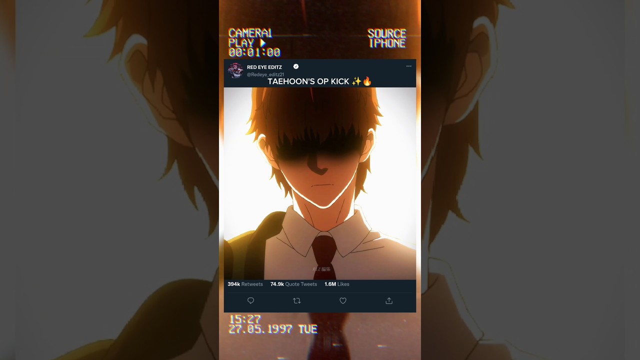 TAEHOON'S OP KICK☠️✨🔥-VIRAL HIT [AMV/EDIT] #shorts #foryou #hobin