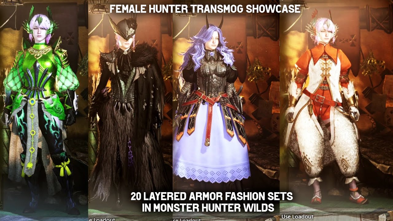 20 Layered Armor Fashion Sets in Monster Hunter Wilds | Female Hunter Transmog Showcase