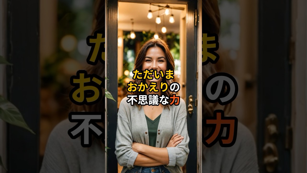 「ただいま・おかえり」の不思議な力【 雑学 言霊 スピリチュアル 幸福 コミュニケーション 】