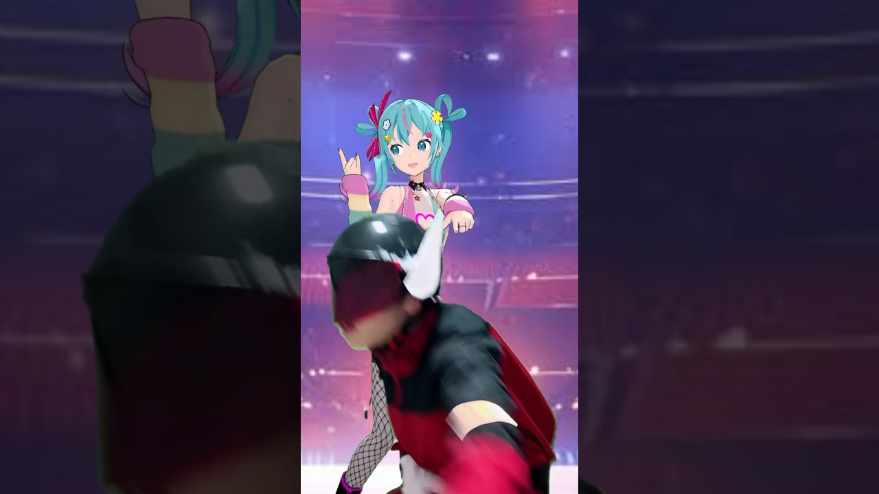 テレパシミクに股間蹴られるレッドキーパー #shorts #初音ミク #テレパシ #戦隊大失格