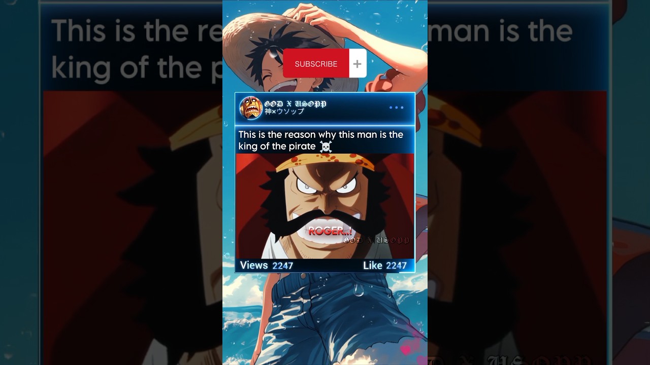 Pirate King for a reason ☠️ #roger #onepiece #shorts