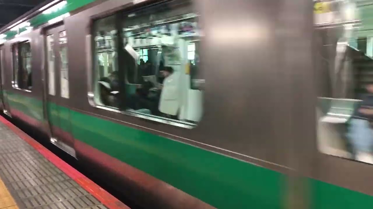 IGBTインバータがっこいい❗️E233系7000番台恵比寿駅進入