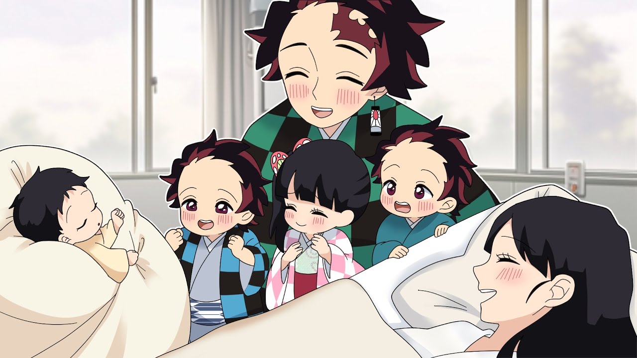 【鬼滅の刃】第4子出産、カナヲママの陣痛から出産のリアルのすべて。炭治郎パパと3兄妹たちが赤ちゃんが生まれる瞬間にご対面