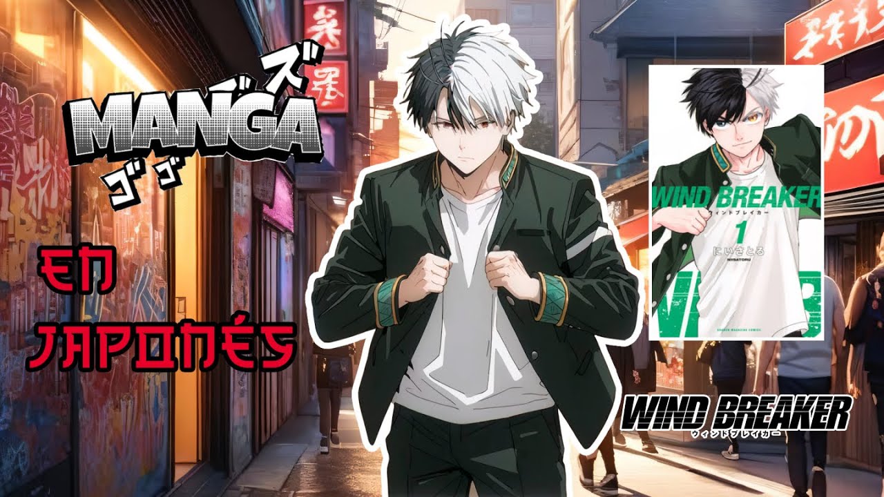 ¡Aprendiendo japonés leyendo manga! Wind Breaker P1 (チリ人は漫画を読む、世界一の日本語オタクｗｗｗ)