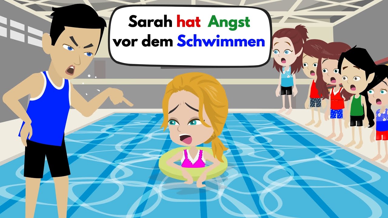 Sarah hat panische Angst vor dem Schwimmen in der Schule | Deutsch lernen