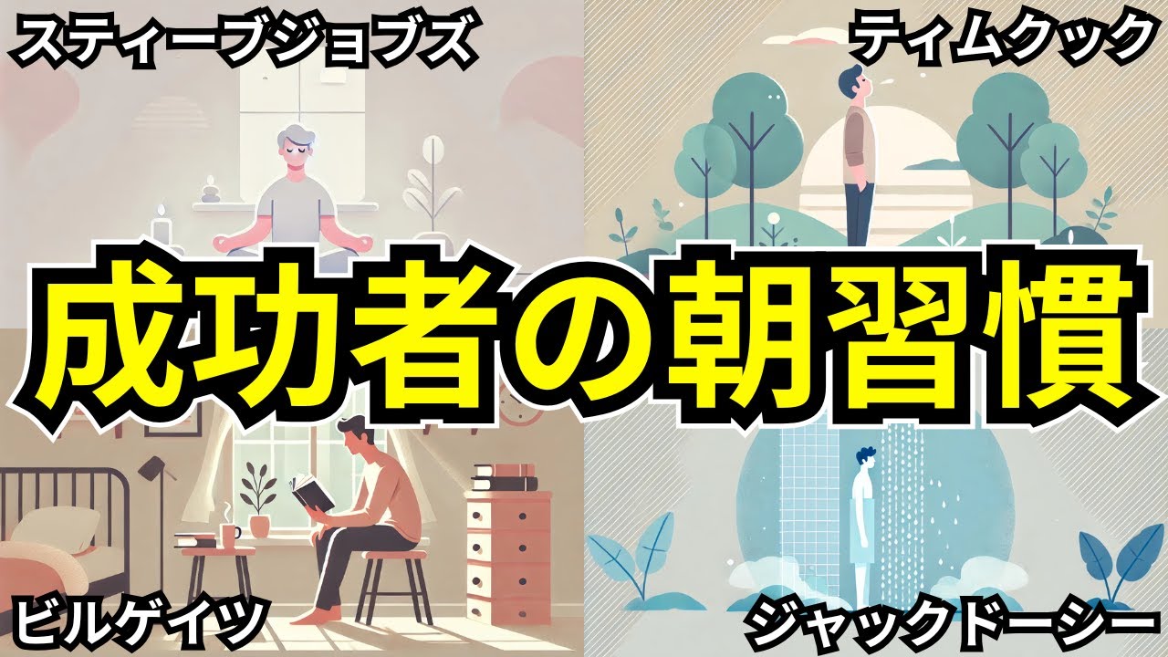 【超強力】成功者のモーニングルーティーンTOP7【朝の習慣】