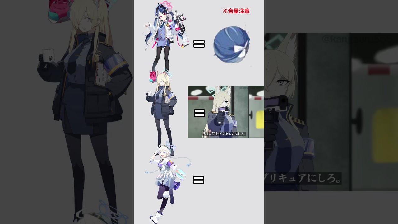 【ブルアカ】ヴァルキューレ生徒のイメージ #bluearchiveglobal #bluearchivestory #ブルーアーカイブ #ブルアカ #anime #shorts