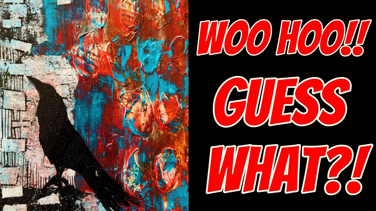 Surprise! Surprise! #artdemo #artexhibitions #artshow #mixedmedia #intuitiveart