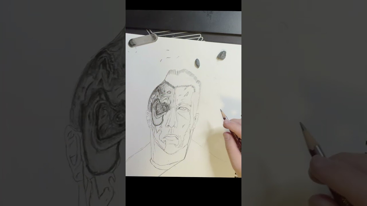 writing a T-800 #terminator #arnoldschwarzenegger #shorts  #t800 #ターミネーター #アーノルドシュワルツェネッガー