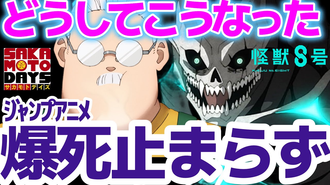 【これはヤバい】大人気漫画『SAKAMOTO DAYS』アニメ円盤売上『怪獣８号』アニメ映画興行収入、共に驚きの結果に…【メダリスト】【ギルます】