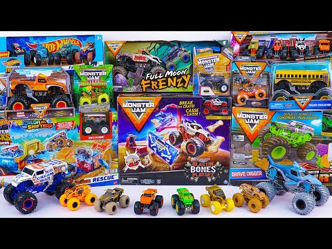 Monster Jam Toys Unboxing Review ASMR | Monster Jam Megalodon | Monster Jam Marvel