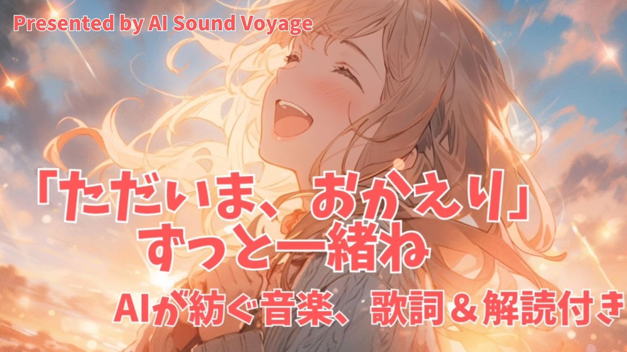 【AI Sound Voyage】「ただいま、おかえり」～ずっと、いっしょね～｜AIが紡ぐ音楽と歌詞、解読付き