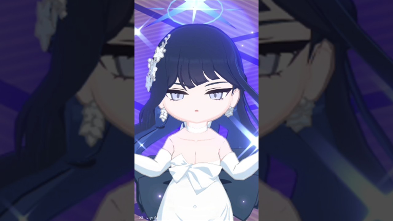 Dress Saori is so beautiful 😍 #ブルーアーカイブ #ブルアカ #bluearchive