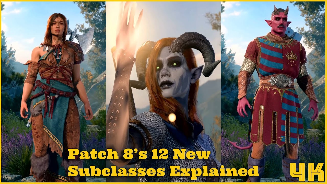 Patch 8’s 12 New Subclasses Explained – The D&D Lore Baldur's Gate 3 Doesn't Tell You