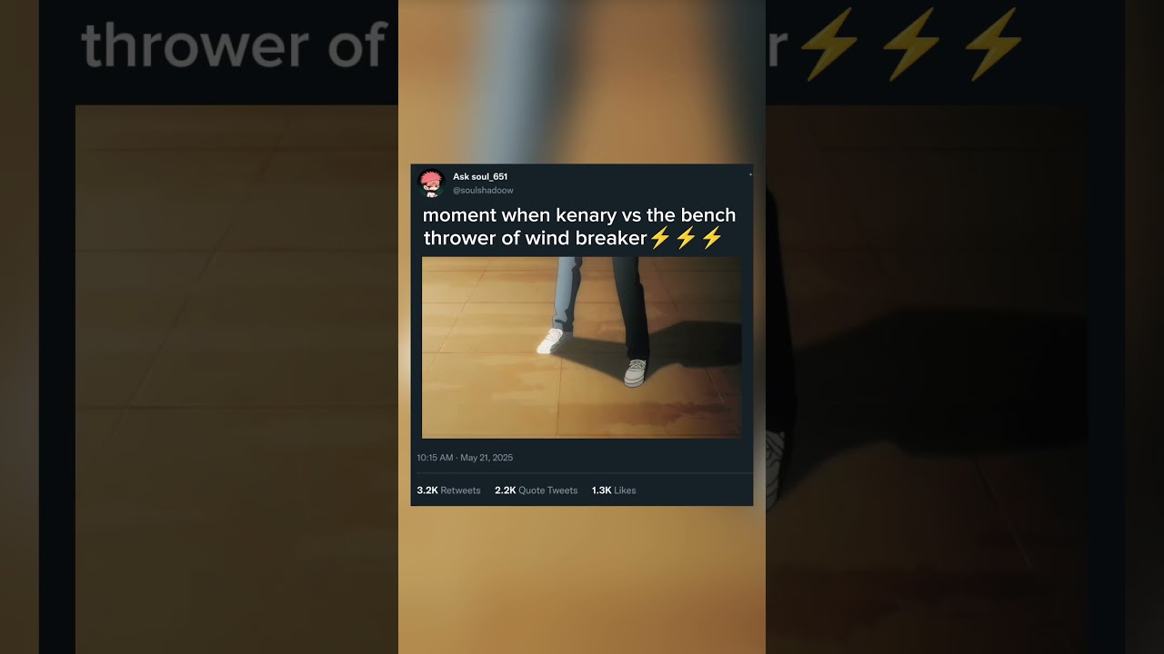 kenari arima vs bench thrower of wind breaker #asksoul