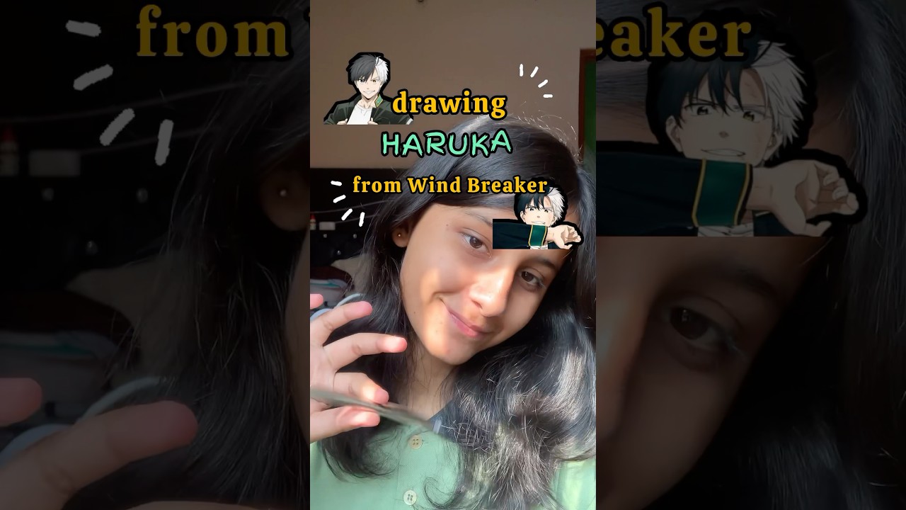 Drawing HARUKA  from Wind Breaker #art #shorts #haruka #windbreaker #animedrawing #sketch #drawing