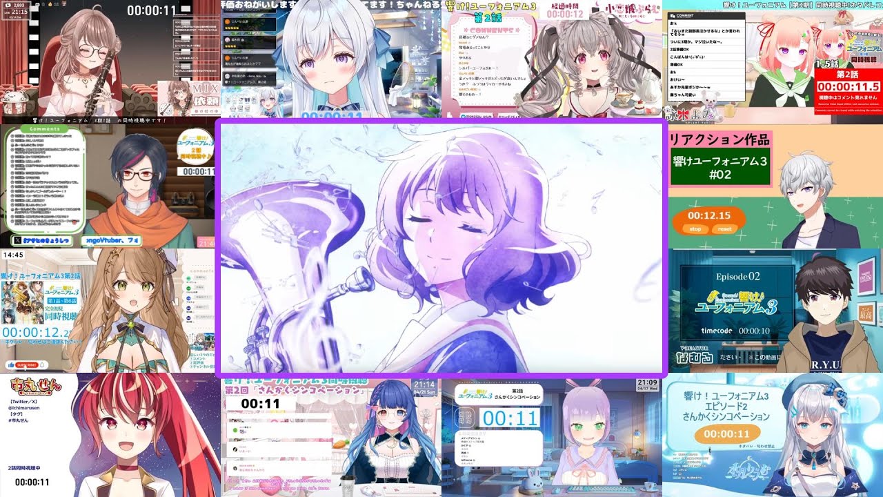 『響け！ユーフォニアム３』OP  Vtuber Reaction Mashup