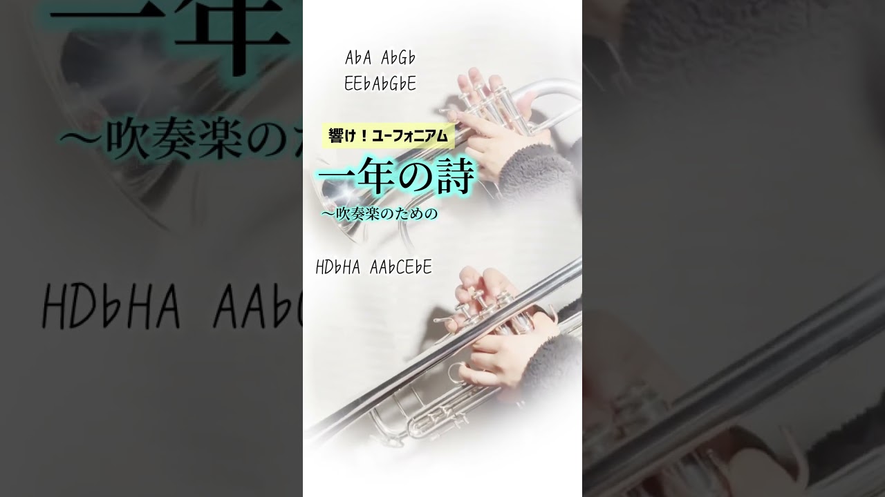 【吹奏楽】トランペット × ユーフォニアムのハーモニーが綺麗な「一年の詩」