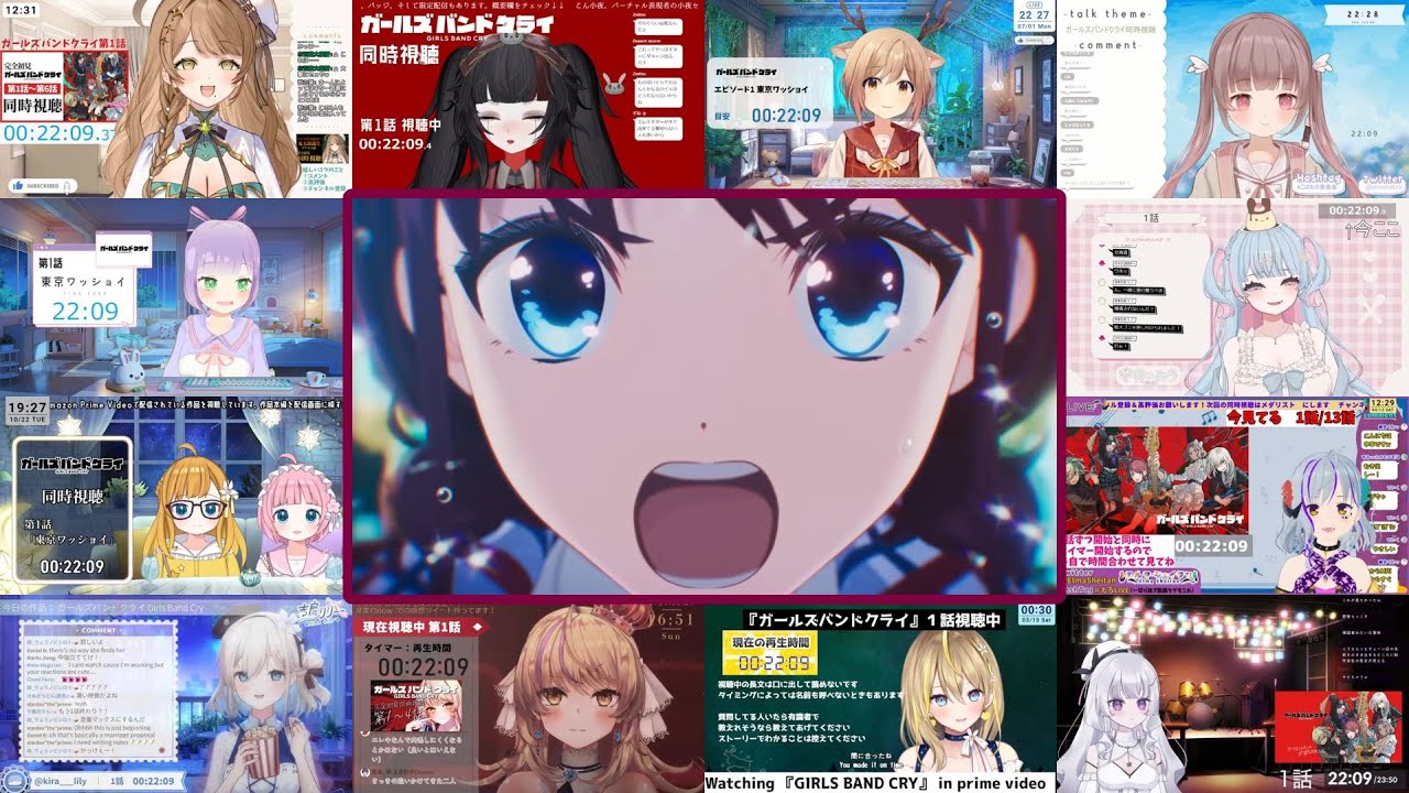 『ガールズバンドクライ』第1話挿入歌  Vtuber Reaction Mashup