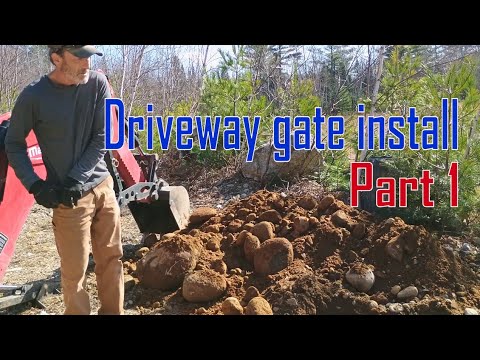 Installing a new gate on the homestead.