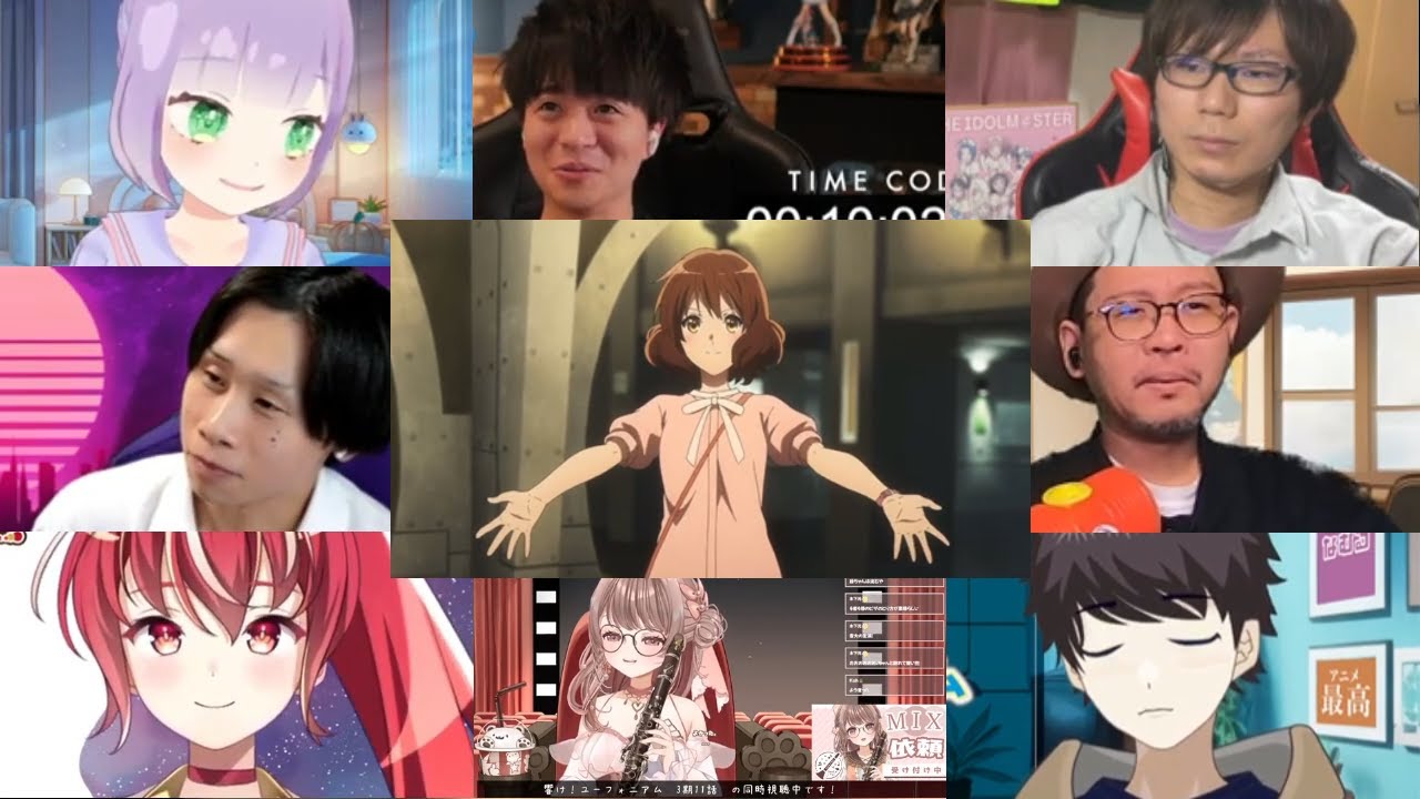 響け！ユーフォニアム 3期 11話 メガリアクション 同時視聴- Hibike! Euphonium Season 3 Episode 11 MEGA Reaction Mashup