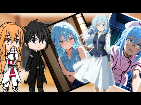 Sword Art Online React To Rimuru || That Time I Got Reincarnated As A Slime || Gacha React