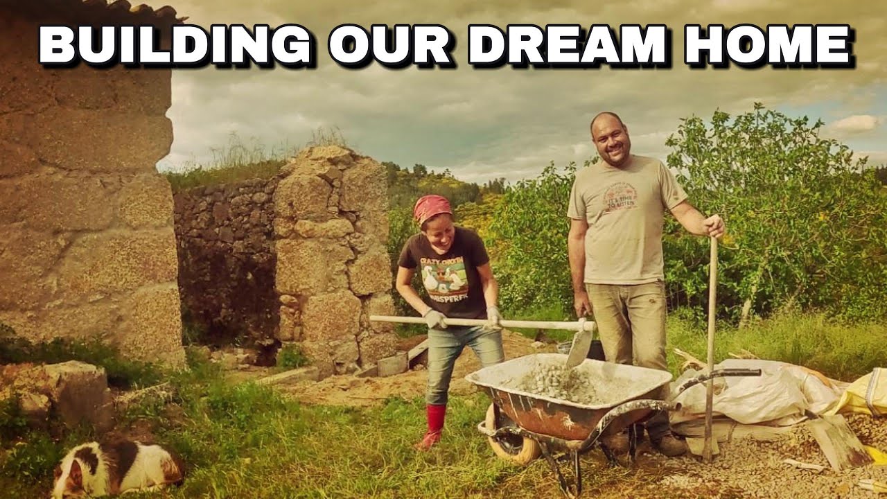 #8 Underpinning our stone wall complete- Restoring an Old Abandoned Portuguese Ruin