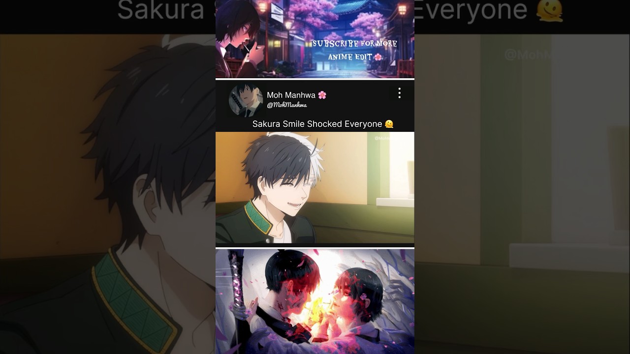 Sakura Smile Shocked Everyone 🫠|Wind Breaker|#anime #animeedit #animemoments #windbreaker #shorts
